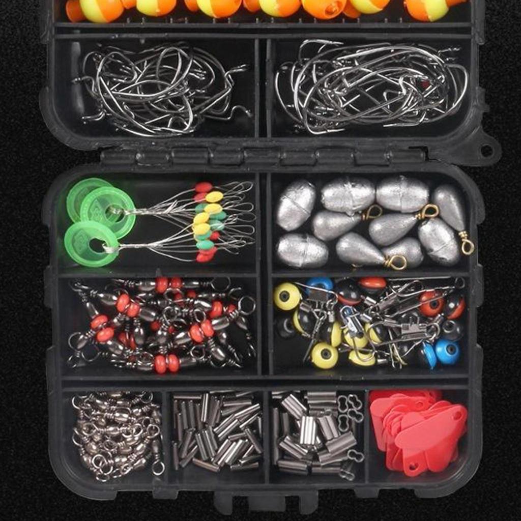 264 Piece Angels Kit Jig Hook Sinkers Swivels Snap Beads
