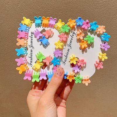 25Pcs/Set Girls Sweet Mini Hair Clip Cartoon Lovely Small Hair Claws Accessories Headwear Kids Hairpins Cute Hair Clip Headdress Barrettes