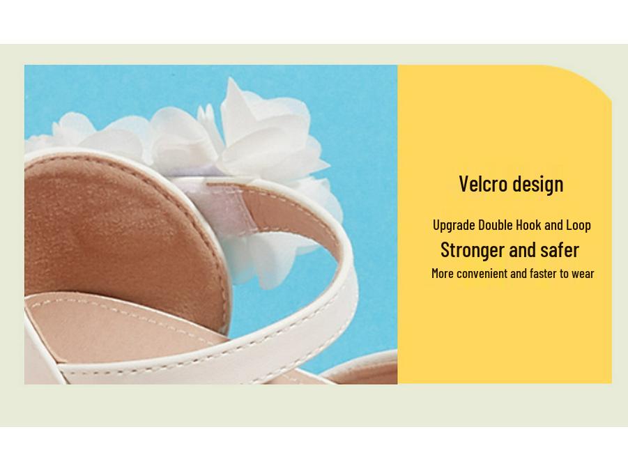 2025 Winter Floral High-Heeled Sandals for Big Kids - Versatile & Fashionable
