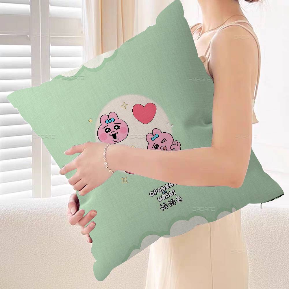 Popular Character O-Opanchu U-Usagi Pillow Gift Home Office Decoration Bedroom Sofa Car Cushion Cover case 45x45