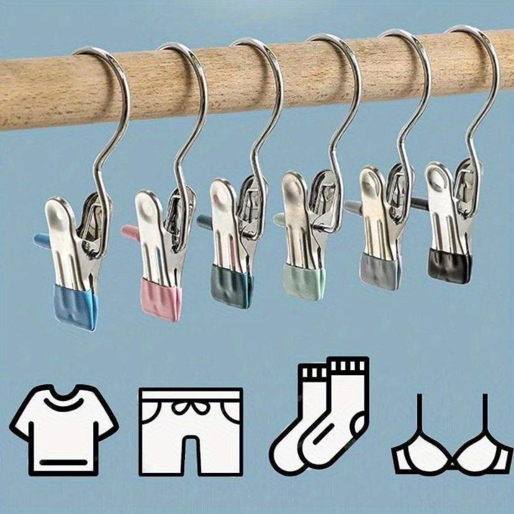 20PCS Boot Hanger Clips,Laundry Hanging Hooks Clothes Pins for Closet Organizer, Space-Saving Clothes Clips for Home Use