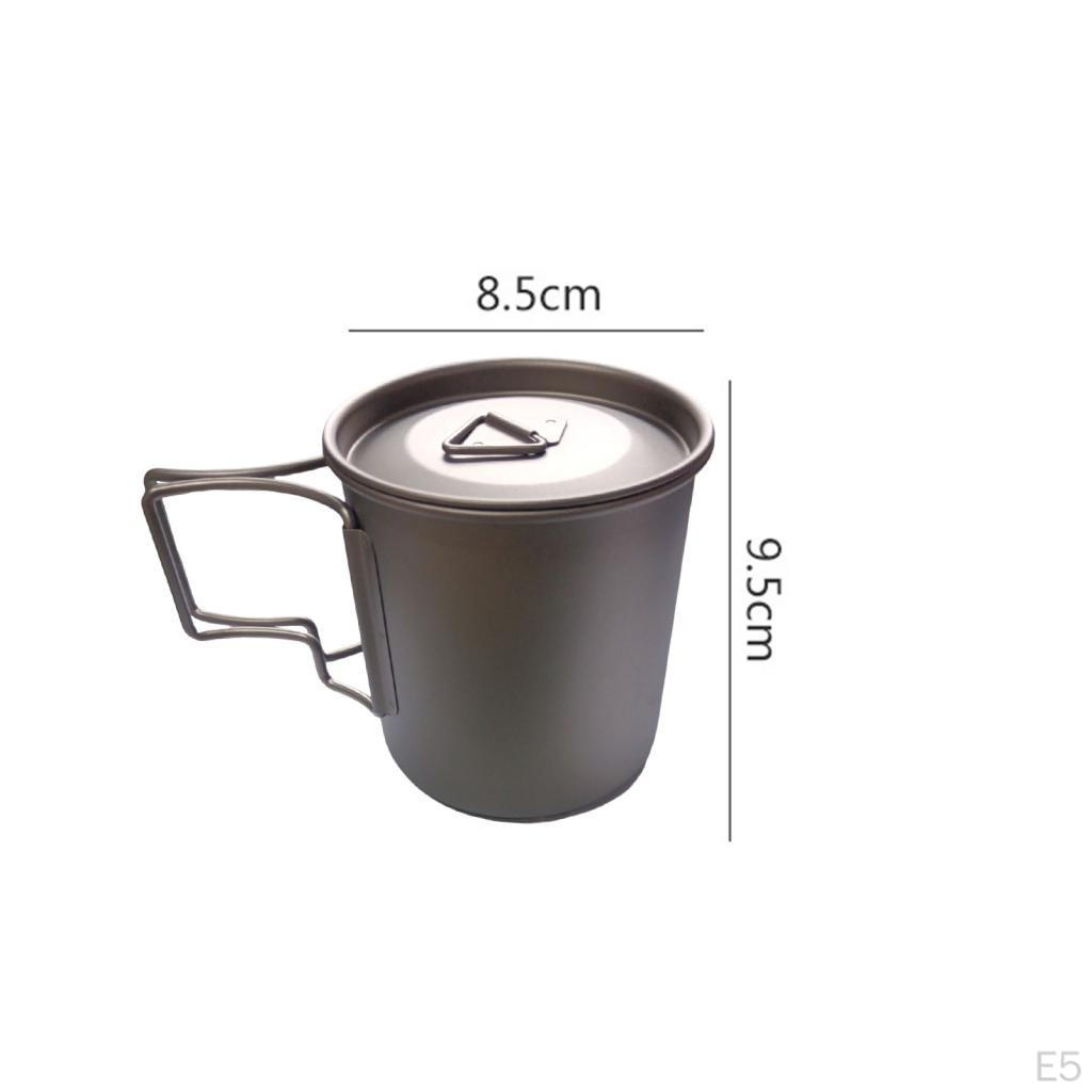 Titanium Camping Pot Set for Backpacking Excursions
