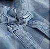 Chalecos Vaqueros Baggy Estilo Chino Vintage Sin Mangas Estampado de Nubes Chic Verano Cuello Alto Dulce Simple Estético Estudiantes Suave