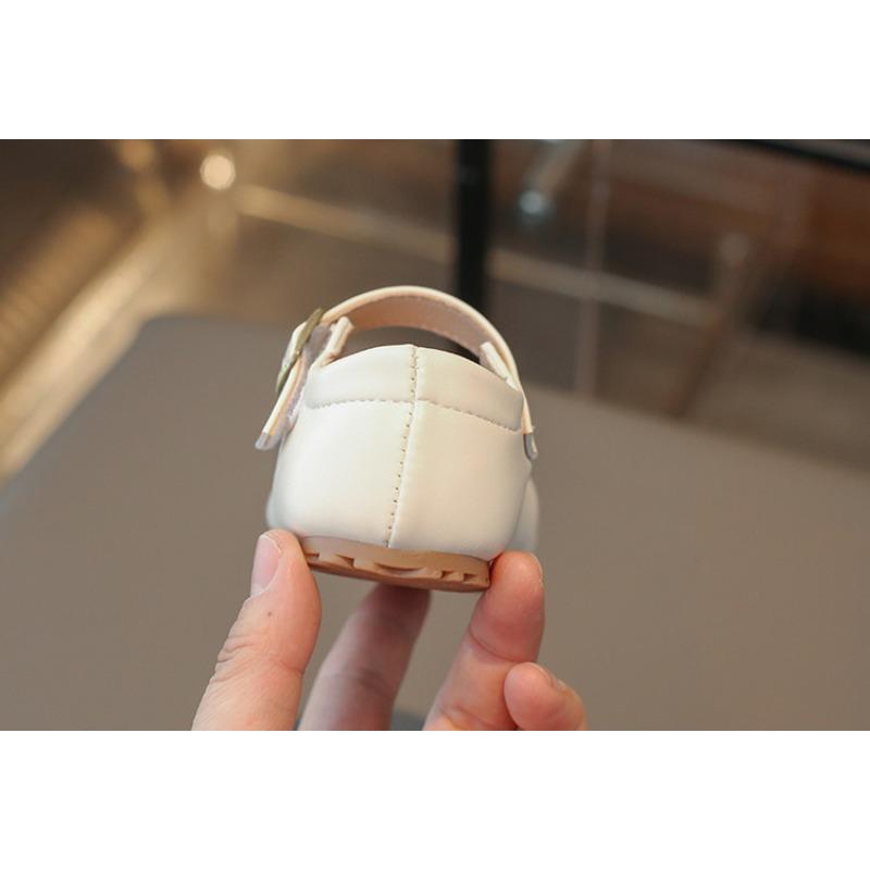 Solid Color Simple Children's Round-Toe Flats | Shallow-Mouth Soft-Sole Shoes for Toddlers & Young Girls Elegant Youth Shoes