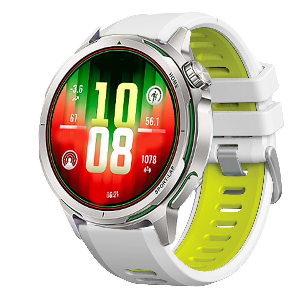 Quick Release 22mm Two-Tone Sport Silicone Wrist band For HUAWEI WATCH GT Runner2 Strap For HUAWEI GT6 GT5 GT4 GT3 46mm bracelet