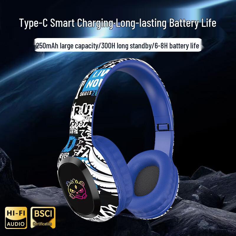 Lilang Graffiti Wireless Bluetooth Over-Ear Headset