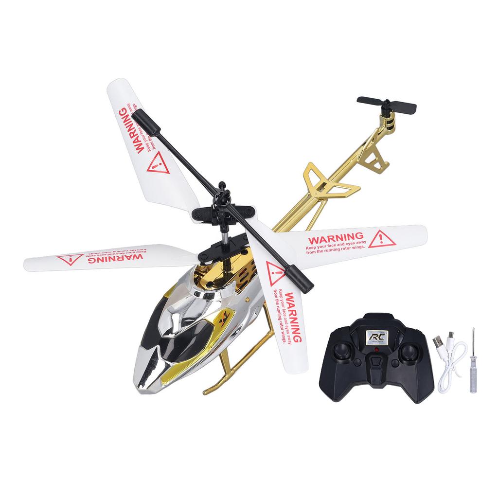 Remote Control Aircraft Toy 3.5 Channel Drop Resistance Alloy USB Rechargeable RC Helicopter with