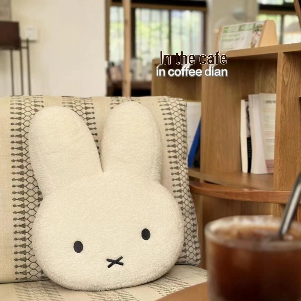 Miffy Rabbit Plush Pillow - Cute Bedtime Sleep Cushion for Kids, Sofa Back Support, Birthday Gift