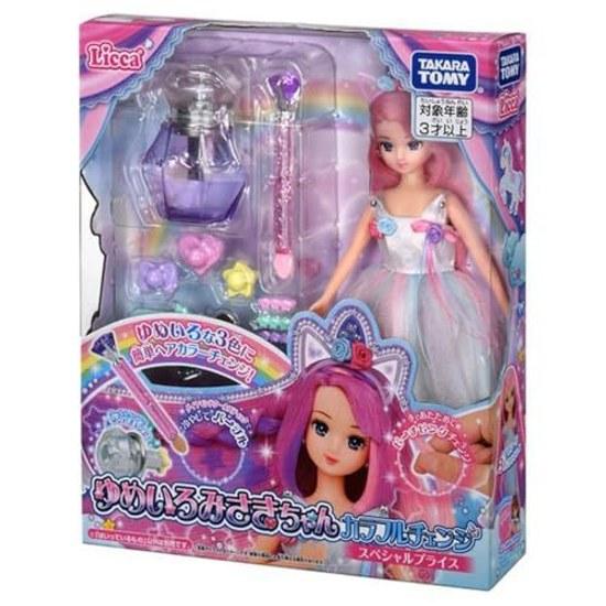 Takara Tomy Licca-chan Doll Yumeyro Misaki-chan Colorful Change Special Price Dress-Up Toy 3 Years Up