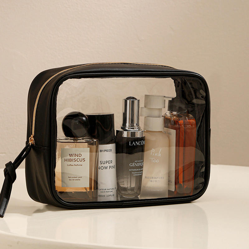 1/3PCS Waterproof Cosmetic Bag Portable Portable Cosmetic Storage Bag Large Capacity PVC Transparent Wash Bag Travel Storage Bag