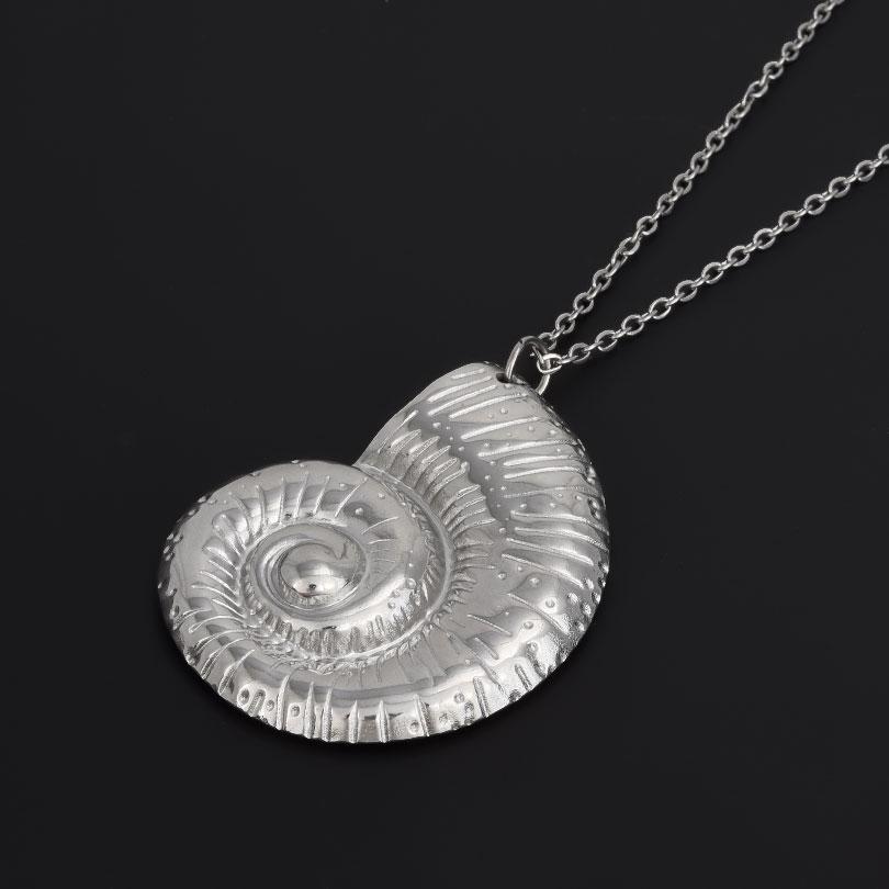 Ocean/Marine Animal Jewelry Set Real Gold Plated Stainless Steel Conch Necklace/Ear Studs/Rings For Women Accessories No Tarnish