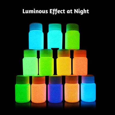 20g Vernice Colori Fluorescenti Non Radioattivi 12 Vernice Multiuso Luminosa