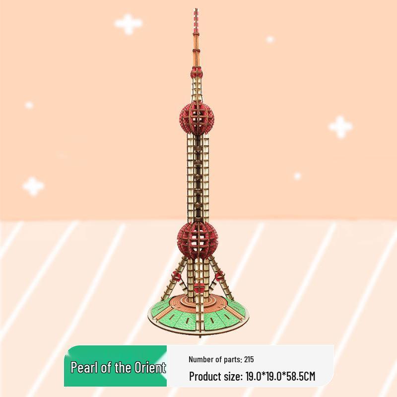 

Деревянная 3D-головоломка: Модель древней архитектуры для детского образовательного набора для самостоятельной сборки