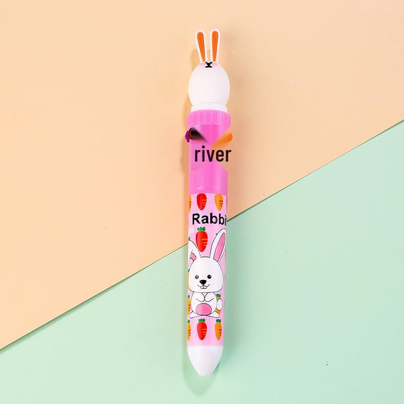 Creative Cartoon Multi-Color Ballpoint Pen for Students and Journals