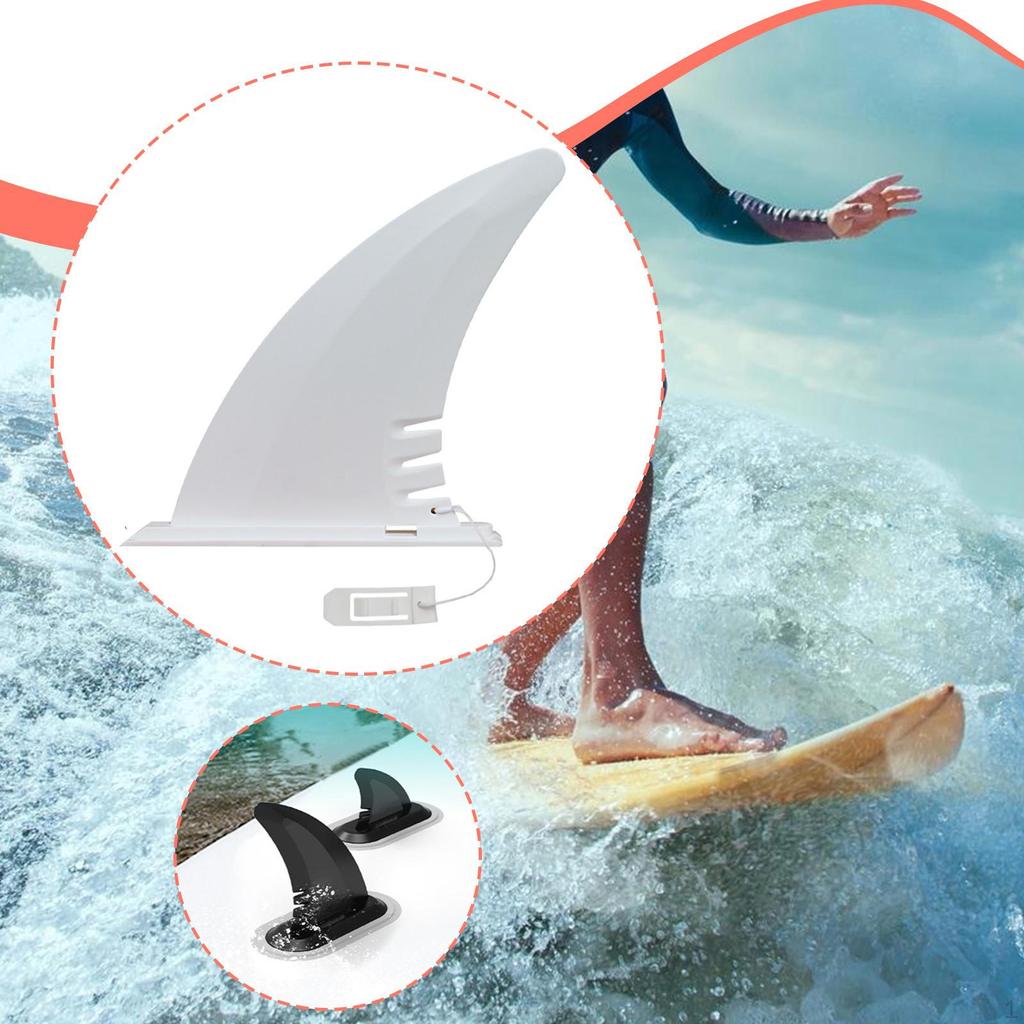 Surfboard Fin PVC Surf Spare Parts Professional Accessory for Inflatable Kayaks White