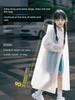 2026 New Model Children's Disposable Raincoat, Can Be Worn over a Backpack, for Boys and Girls Going to School, Rainproof, Thickened, Portable