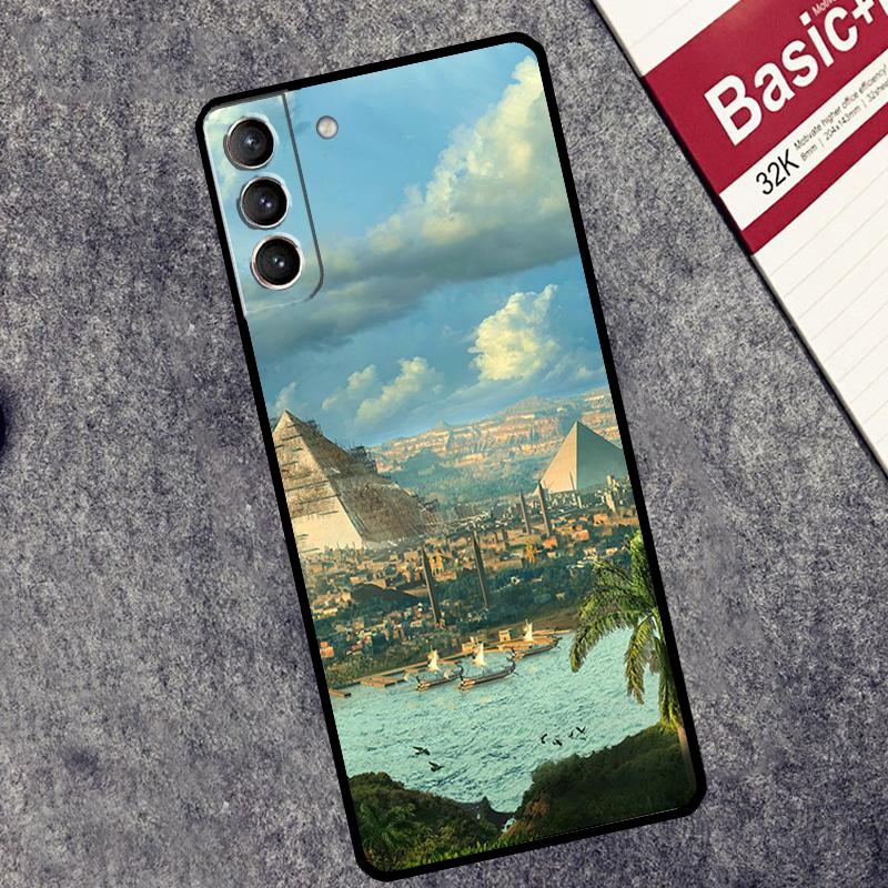 Egypt Pyramids Case For Samsung Galaxy S25 S26 Ultra S20 S22 S23 S24 Ultra S21 Plus S10 S25 FE Cover Coque