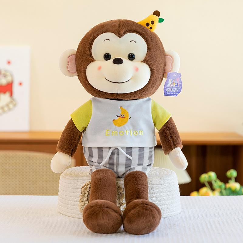

Кукла-обезьянка-банан, плюшевая игрушка, толстовка, длинноногая кукла-обезьянка, детский подарок на день рождения, тканевая кукла 35cm 0.15kg