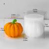 Pumpkin Candle Mould Halloween Silicone Molds Ornament Molds Castings Molds Plasters Molds for Home Decoration