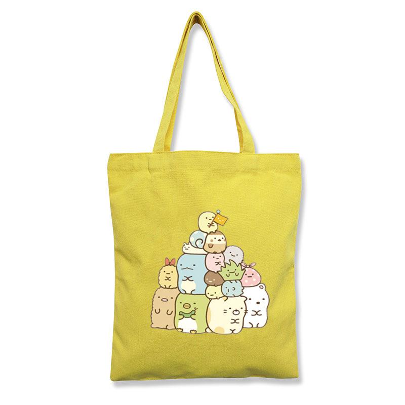 Corner Creature Cute Canvas Bag Tote Bag Printed Cloth Bag Shopping Tote Bag