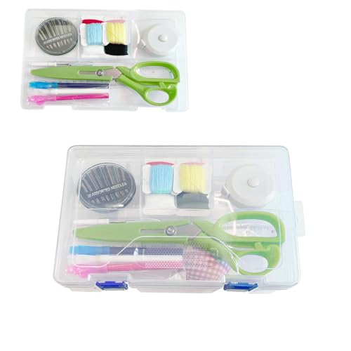 Lofthestar Sewing Kit, Portable Sewing Kit for Adults, Elementary School Students, and Girls, Suitable for Home Sewing Practice, White, Suitable for L