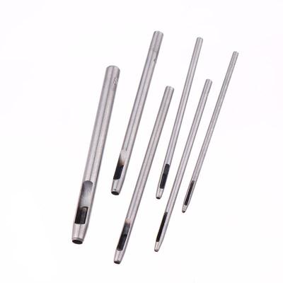 DA New 6Pcs Kit Hollow Punch Set Round Hole Punch Tool Steel Leather Craft Working For Watch Band,Fabric,Plastics,Gasket Belt
