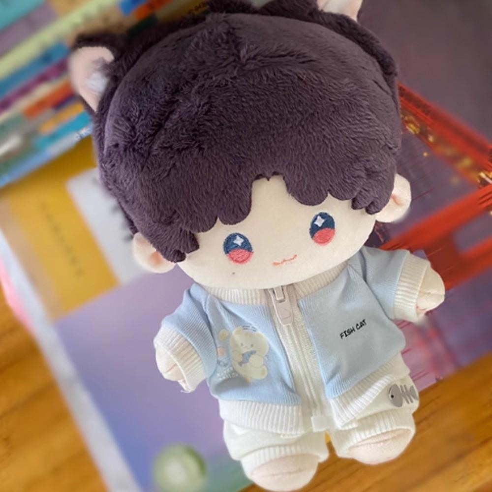 Cat Jacket 20cm Cotton Doll's Clothes Fishbone Pants Cotton Doll Outfit Multi Color Cute Hat Doll Clothes Set Kids Girls Toys