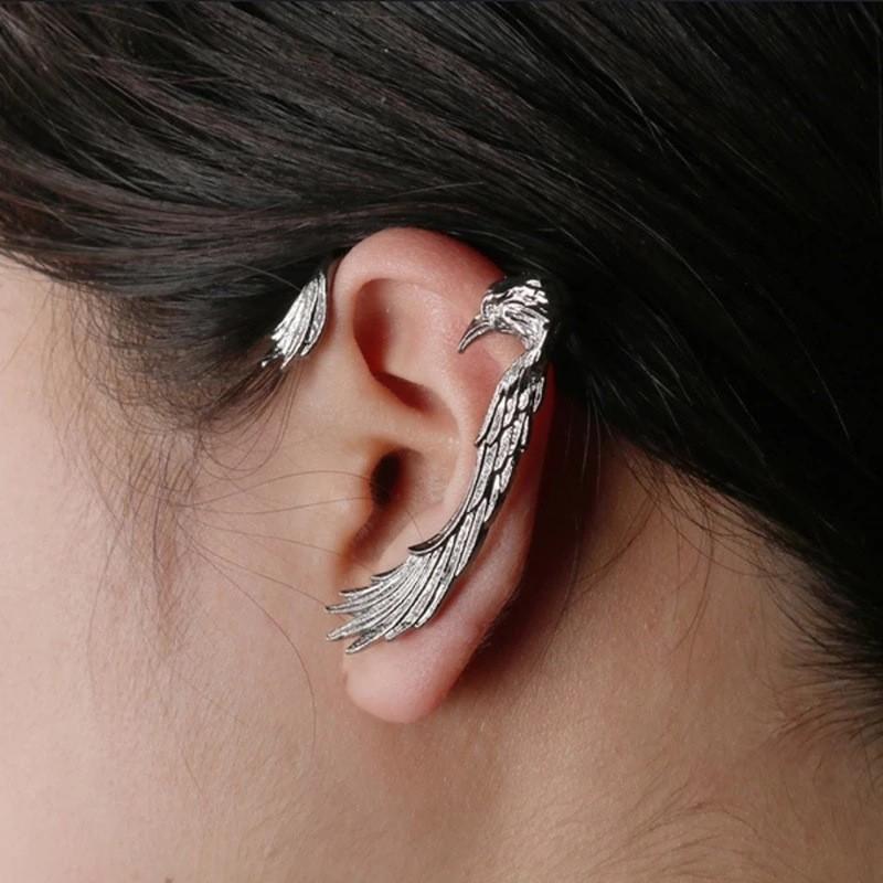 Bat Crow Gothic Animal Inspired Alloy Ear Hoops Female Accessories Fashion