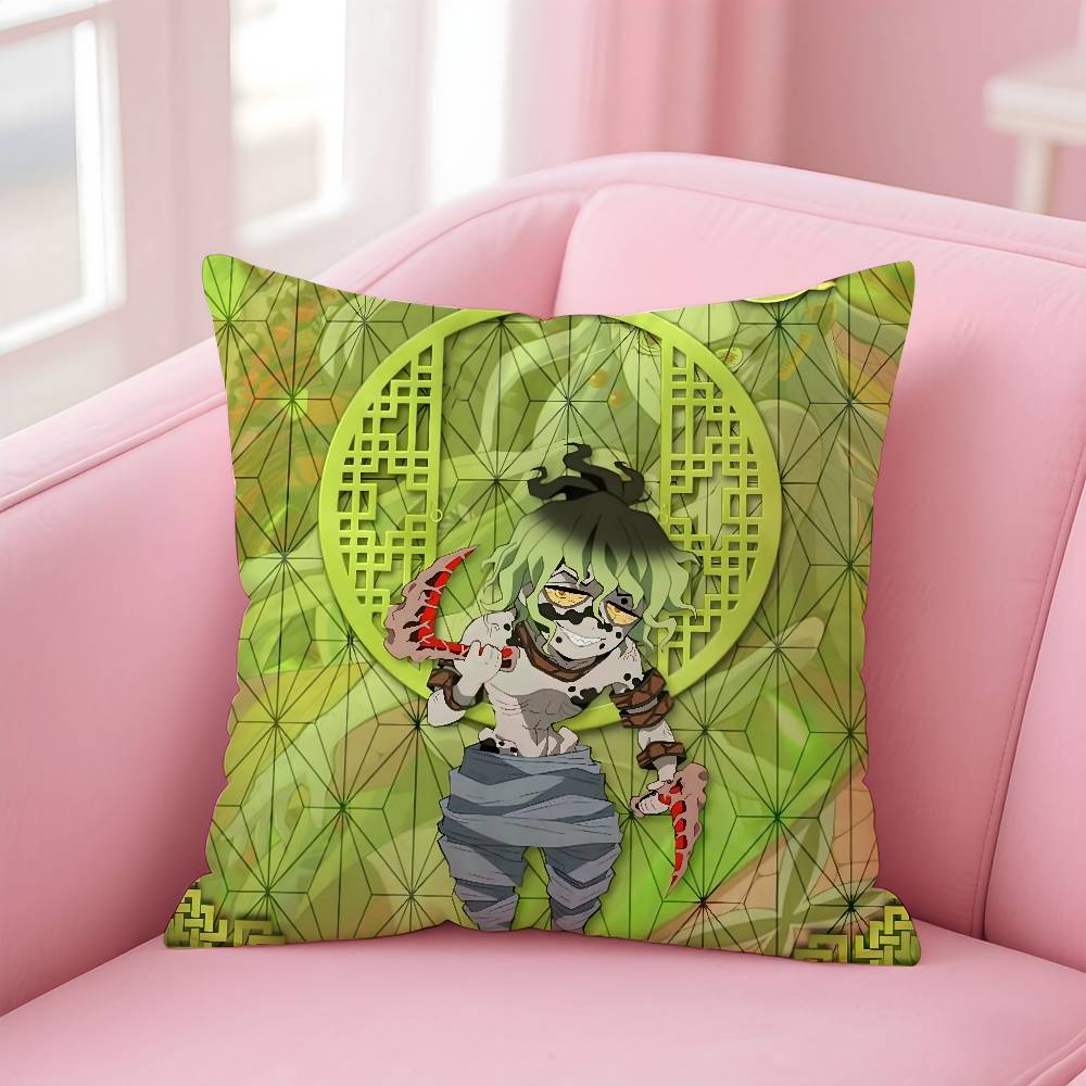 Anime Dämonen-S-Schlächter K-Kimetsu Kissenbezug Musterdruck Kissenbezug Wohnzimmer Sofa Kissenbezug Schlafzimmer Zimmerdekor