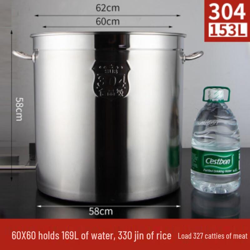 GOWKE Extra Thick 304 Stainless Steel Soup Stew Pot with Lid