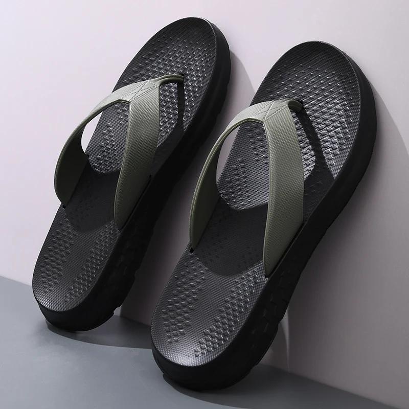 Fashion 2025 New Summer Shoes Men Slippers All-match Beach Slippers Outdoor Anti-slip Mens Flip Flop Sandals Male Casual Sandals