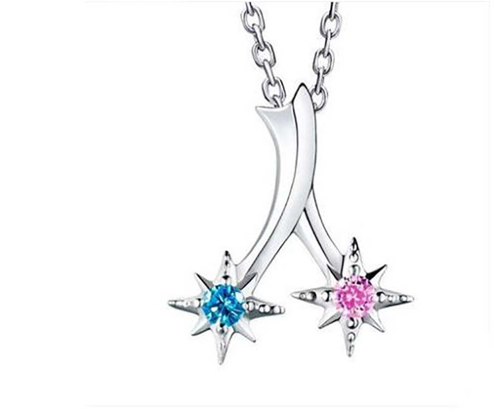 Högkvalitativ Kimi No Na Wa Your Name Silverhalsband Hänge För Cosplayälskare