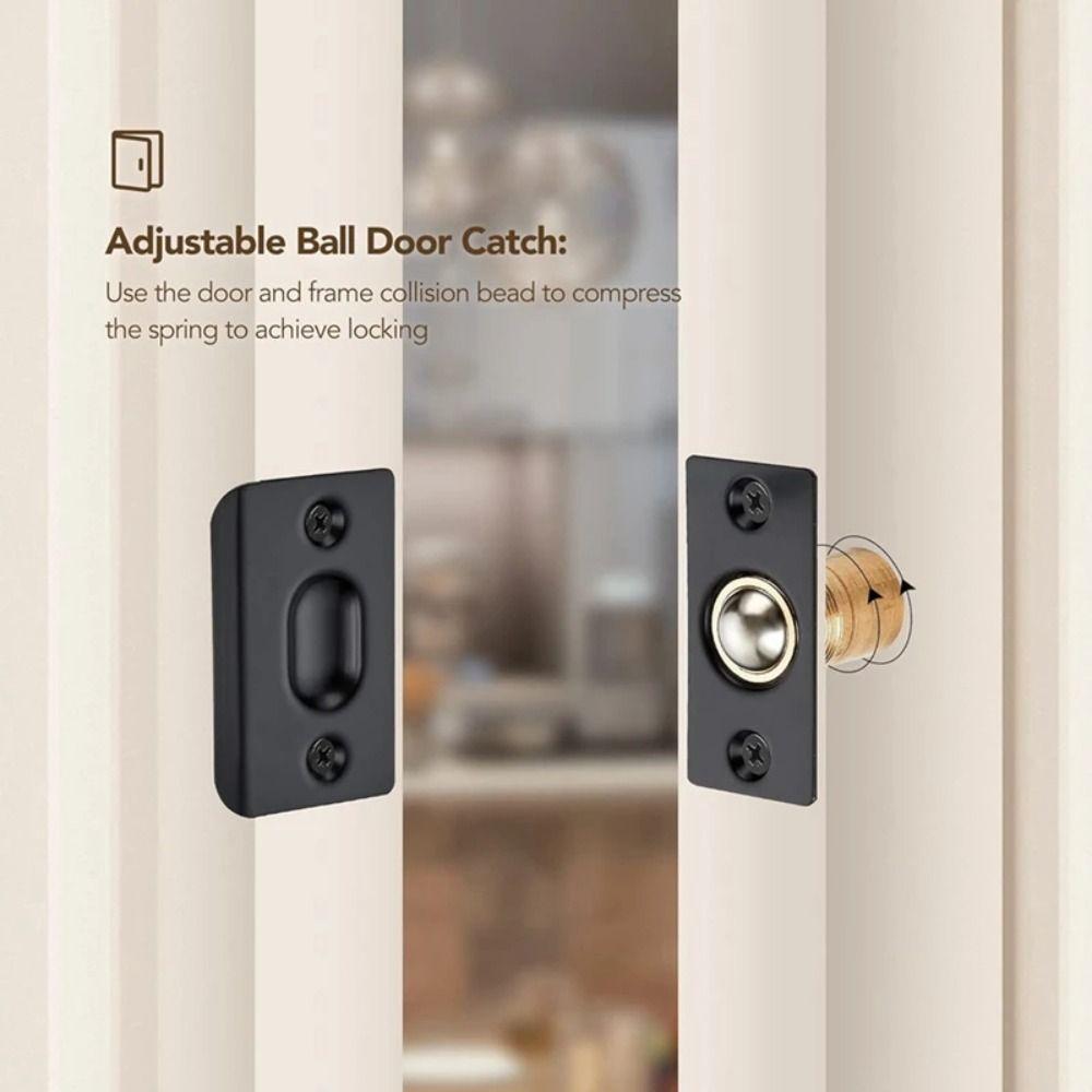 2PCS Simple Installation Ball Bearing Door Catch Adjustable Adjustable Door Catch Interior Doors