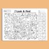 Cross-Border Kids' Coloring and Focus Book: Early Education and Pen Control with Flashcards