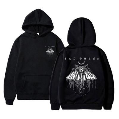 Bad Omens Band Graphic Hoodie Autumn Winter Men Women Vintage Oversized Sweatshirt Man Rock Punk Gothic Streetwear Male Hoodies