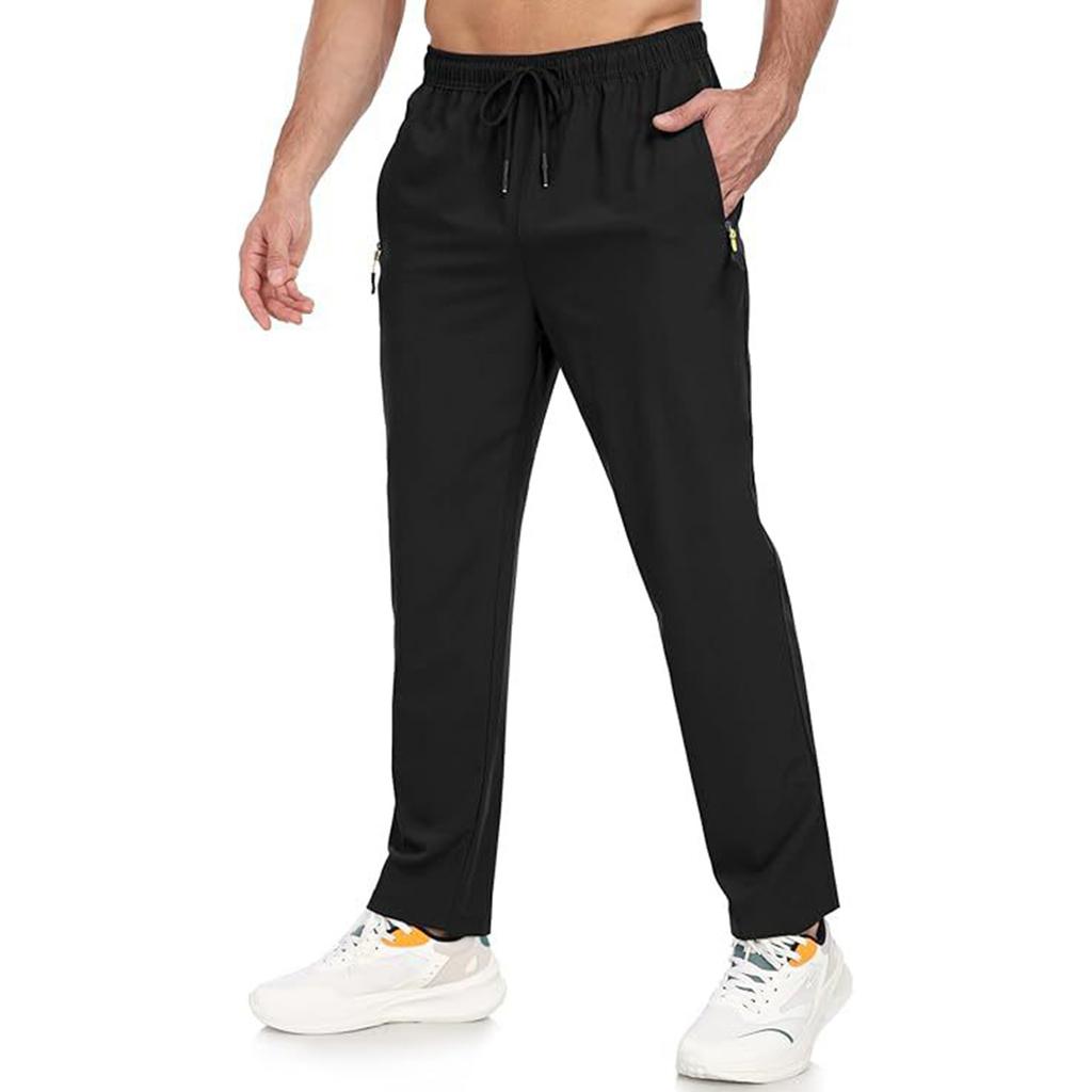 Men's -Color Quick-Dry Pants Outdoor Casual Straight-Leg Loose-Fit Fitness Hiking Camping Pants
