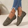 Fashion Women Flats Comfortable Designer Shoes Fashion New Casual Plus Size Sneakers Women Leopard Patchwork Slip-on Loafers Shoes Women