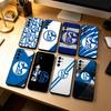 S-Schalke S04 Handyhülle für Samsung S25,S24,S21,S22,S23,S30,Ultra,S20,Plus,Fe,Lite,Note,10,Schwarze Hülle