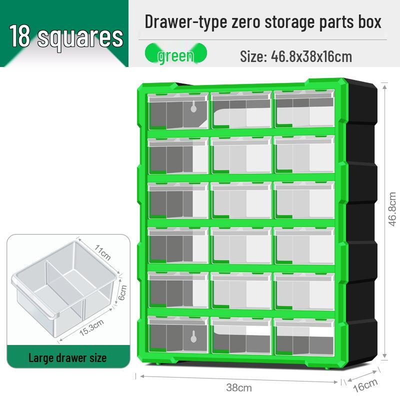 Schubladen-Teilebox: Schrank für elektronische Bauteile & Schrauben