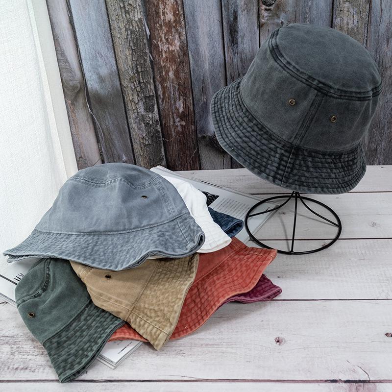 Unisex Washed Bucket Hat - Universal Outdoor Sun Protection for All Seasons