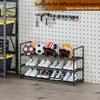 Shoe Rack, 3-Tier Shoe Organizer, Sturdy Shoe Storage Shelf, Perfect for Front Door Entrance, Closet & Entryway, Easy to Assemble, DIY Layering