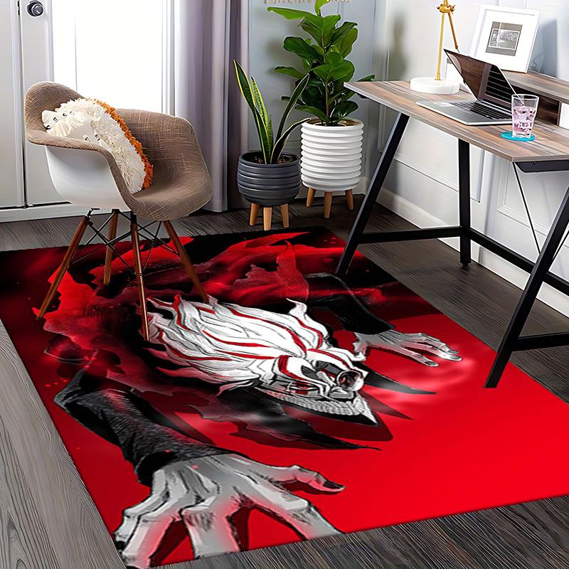 1pc Anime Demon King Chair Mat - Anti-Slip Carpet for Office, Home Decor, Living Room, Bedroom, Game Room - Perfect Gift for Anime Lovers.U001