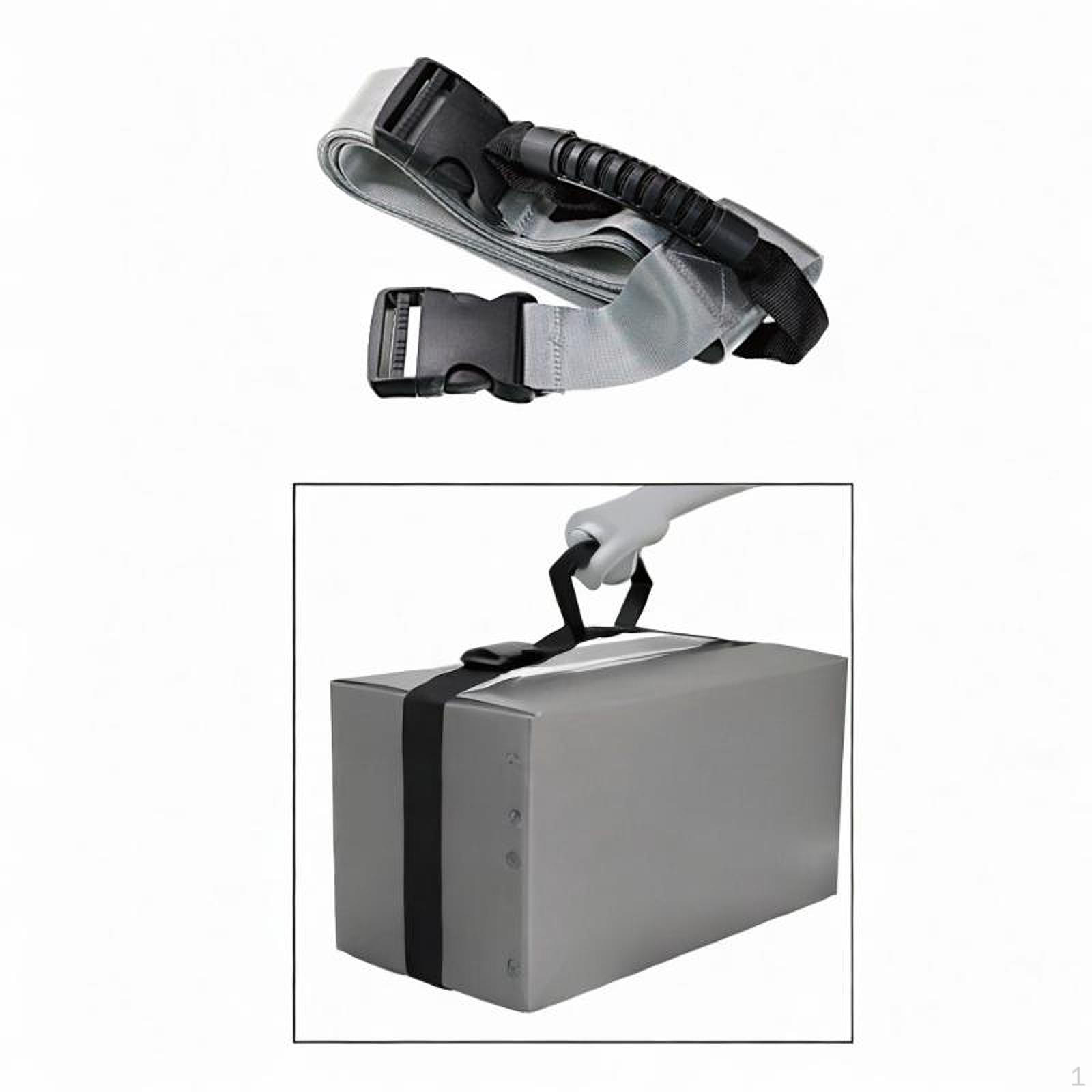 

Ручка для коробки, ремень, регулируемый, износостойкий, трудосберегающий, держатель для крепления багажа, ручной серый