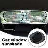 Car Side Window Mesh Sunshade 2Pcs Foldable Auto Sunscreen Curtain Heat Insulation Shade for SUV Sedan