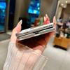 Luxury PU Leather Phone Case For iPhone Duo iPhone 18 Fold With Glitter Bracelet Chain Shockproof Lens Protector Cover Fundas