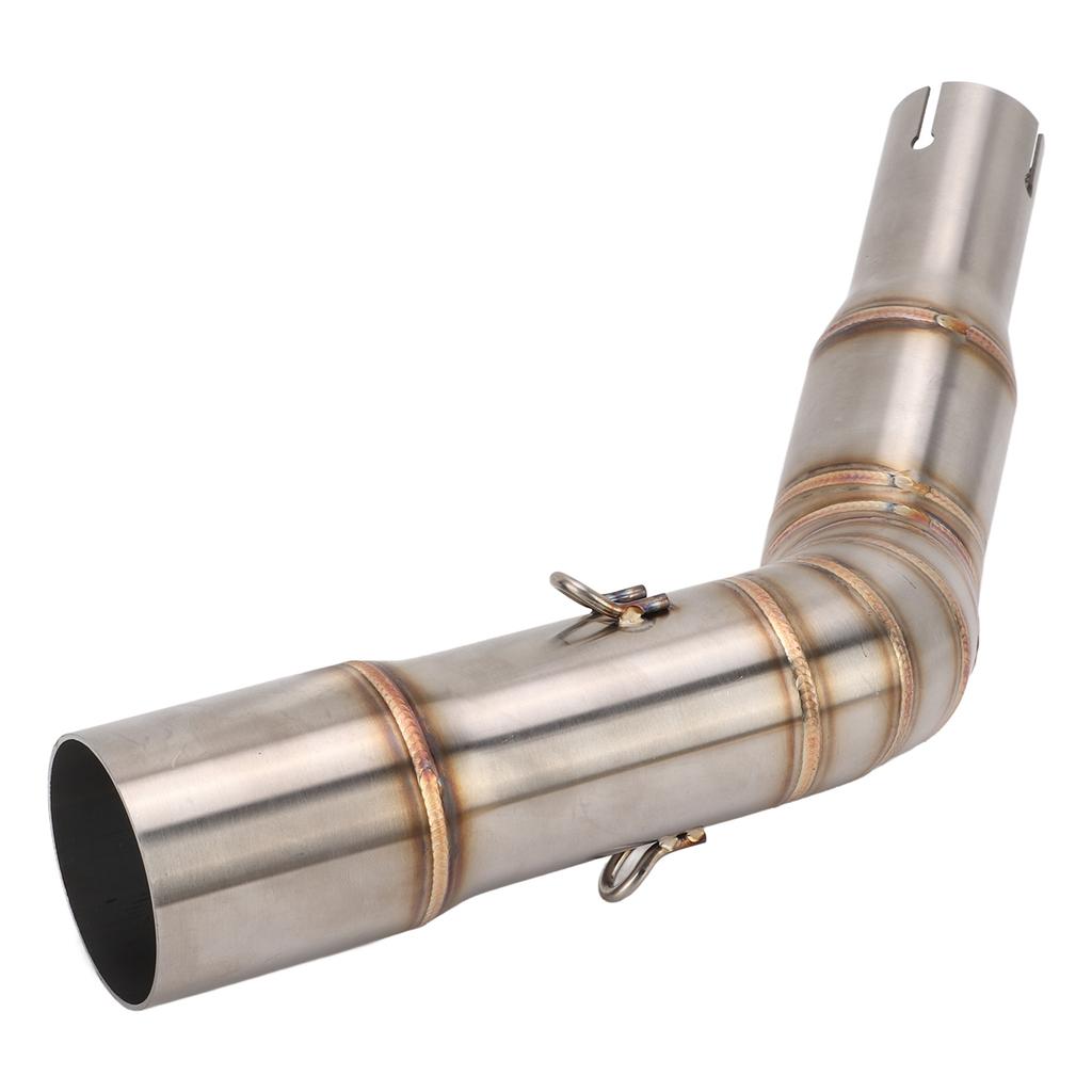 Exhaust Middle Link Pipe Metal Motorcycle Refitting Replacement for Vespa GTS 125 250 300 2008‑2021