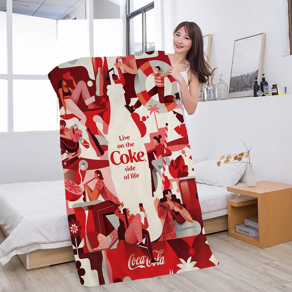 C-COCA Logo C-COLAS Anime Strand Schwimmtuch Weiches Saugfähiges Waschlappen Kindergeschenke Für Kinder Reisen Camping Fitnessstudio
