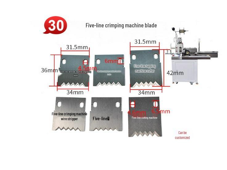Tungsten Steel Blade for Automatic Wire Cutting and Stripping Machine