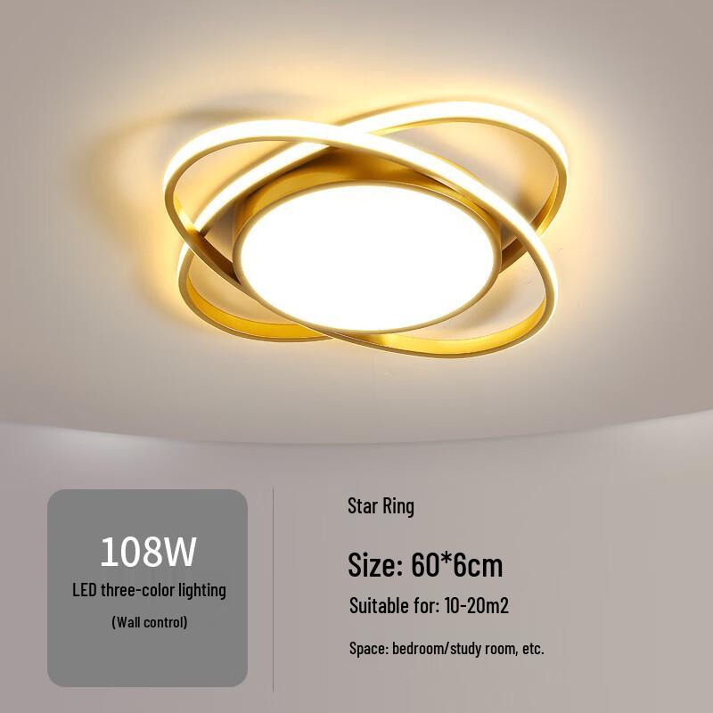 

Minimalist LED Ceiling Light with Remote Dimming