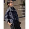 XWI Women's Color Block Plaid Denim Cotton Padded Jacket